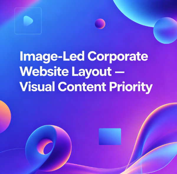 Image-Led Corporate Website Layout – Visual Content Priority