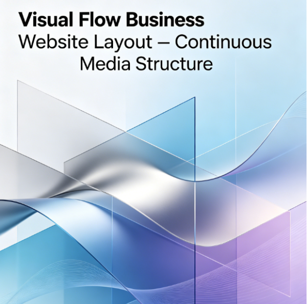 Visual Flow Business Website Layout – Continuous Media Structure