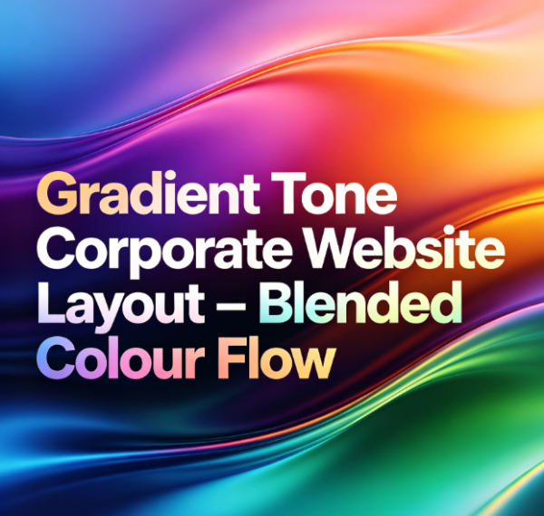 Gradient Tone Corporate Website Layout – Blended Colour Flow