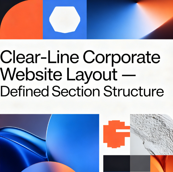 Clear-Line Corporate Website Layout – Defined Section Structure