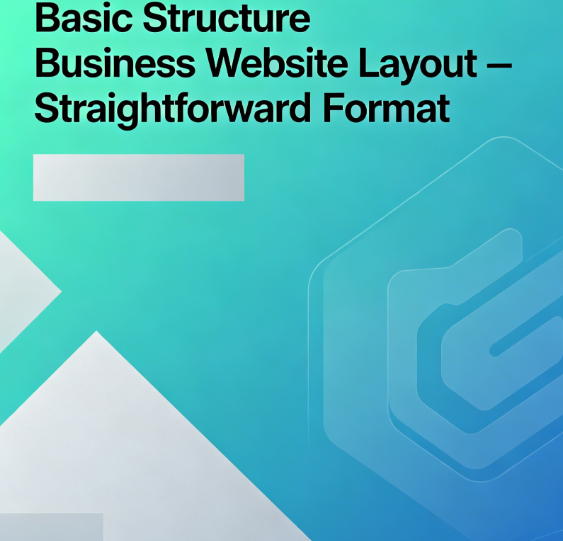 Basic Structure Business Website Layout – Straightforward Format